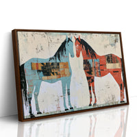 Two Horses, Painted Sides