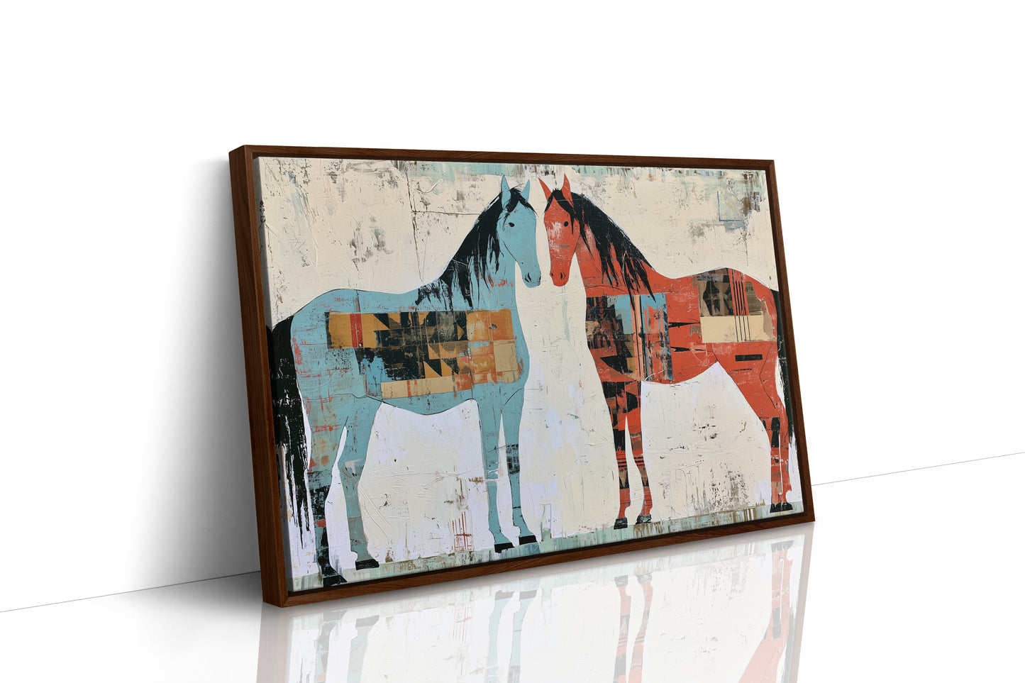 Two Horses, Painted Sides