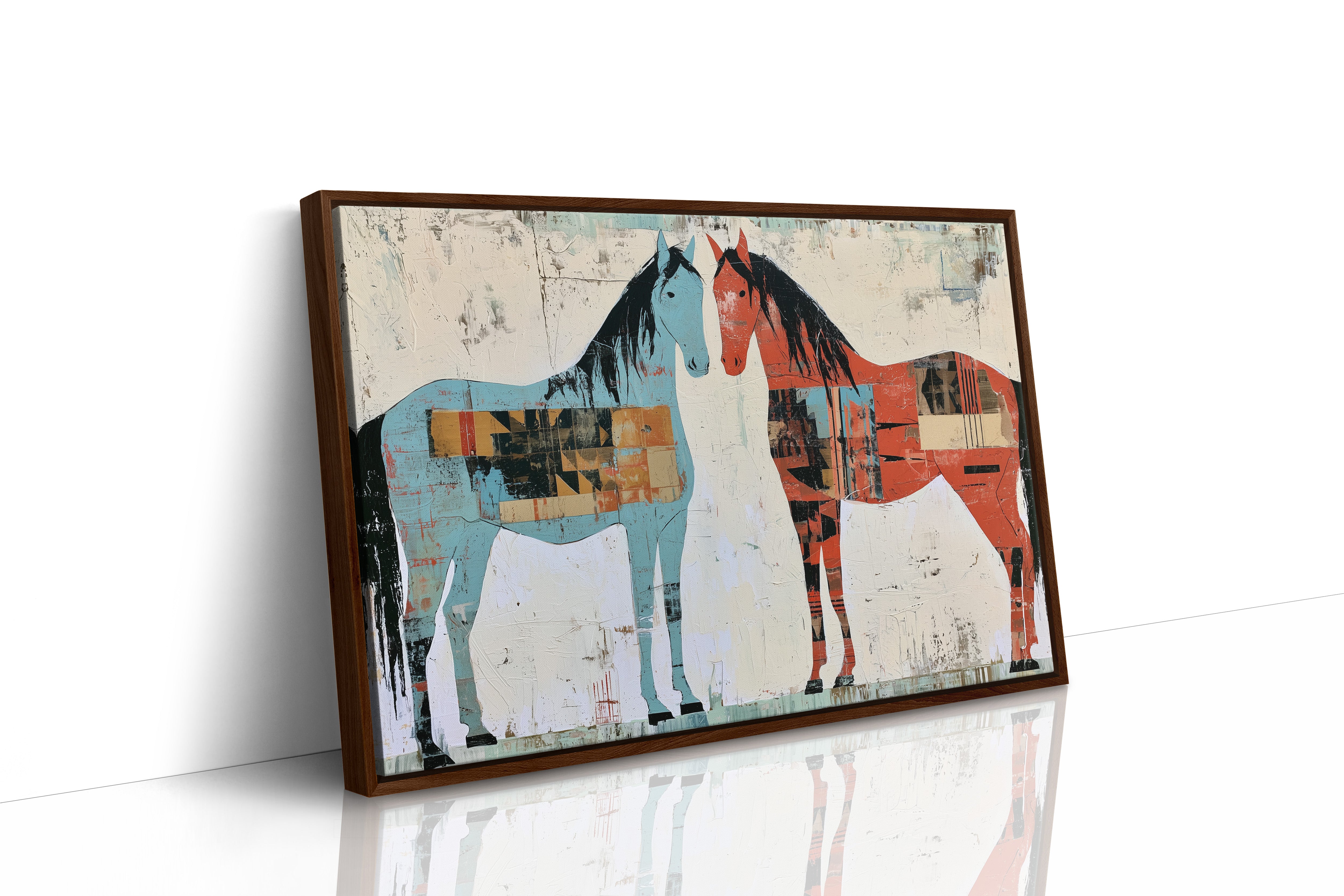 Two Horses, Painted Sides