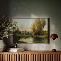 Poplars Mirror Summer's Gentle Light