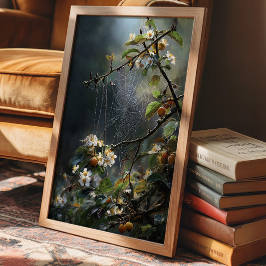 Blossoms Catch Morning's Dew
