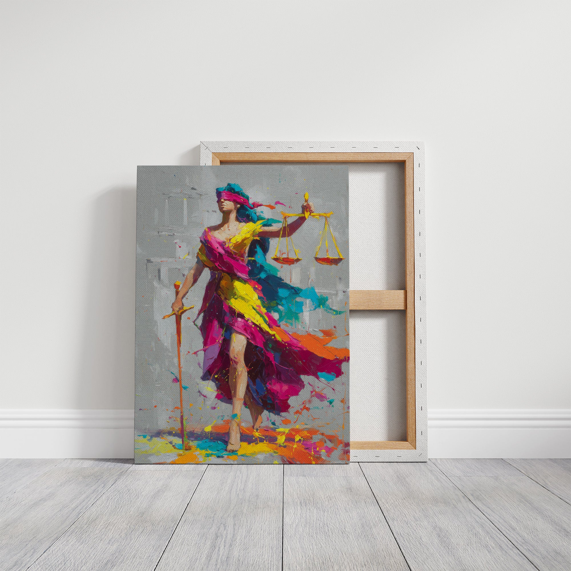 She Painted the Courthouse on Her Way In