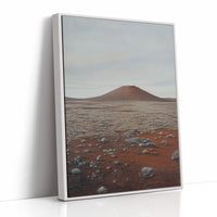 Solitary Peak In Rust And Stone