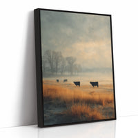 Cattle in the Morning Mist