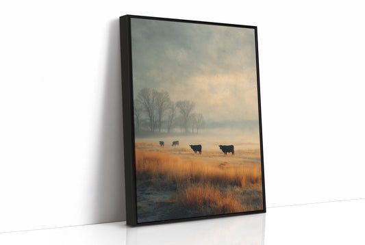 Cattle in the Morning Mist
