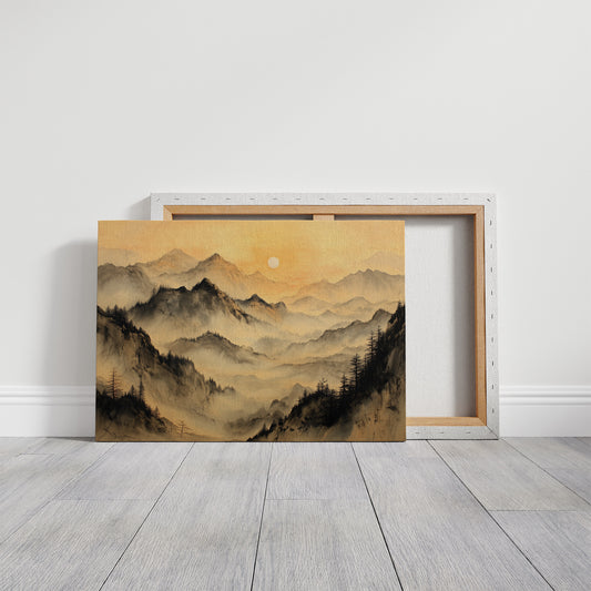 Mountains Rest In Golden Hour