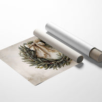 Evergreen Elegance Adorned With Silk