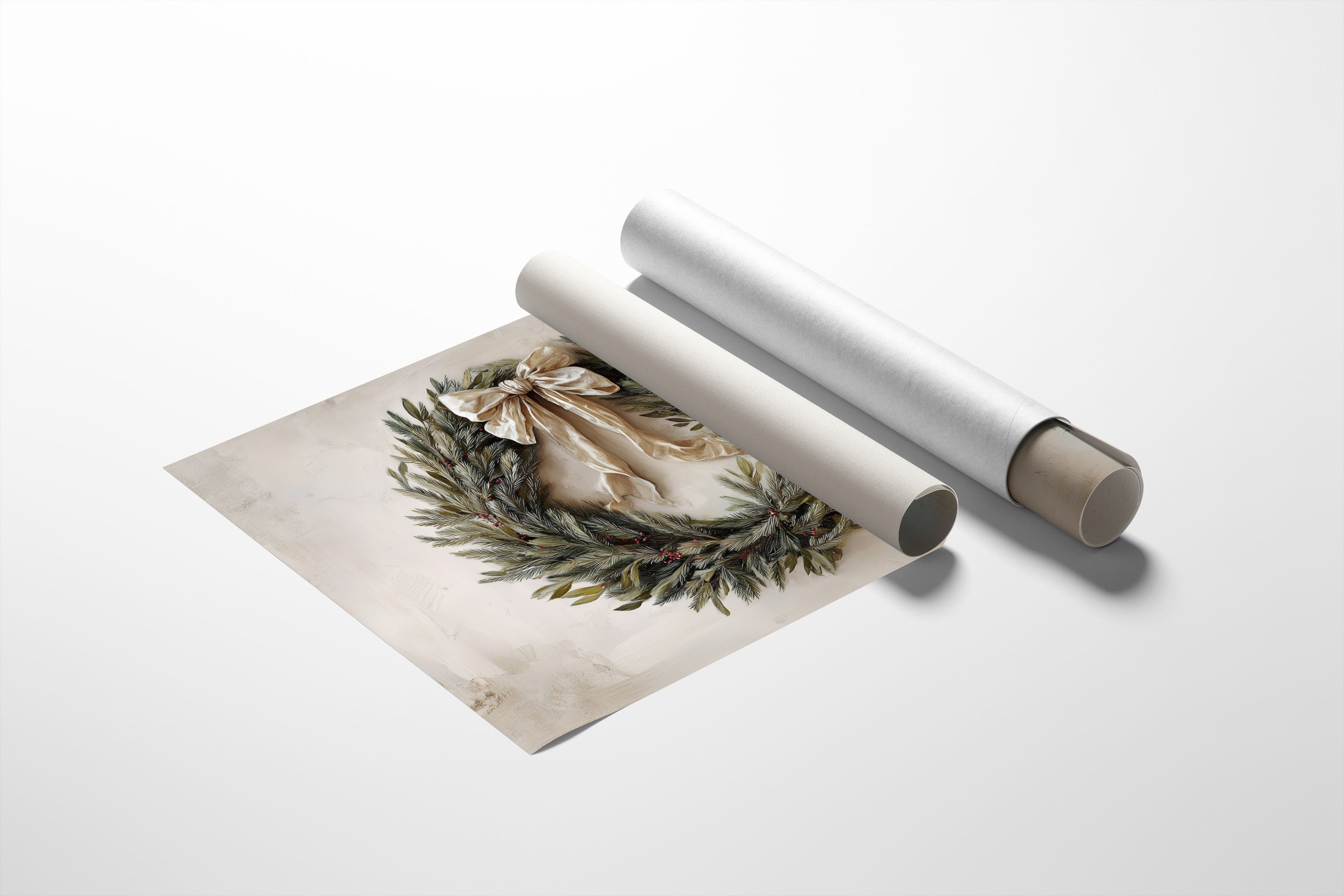 Evergreen Elegance Adorned With Silk