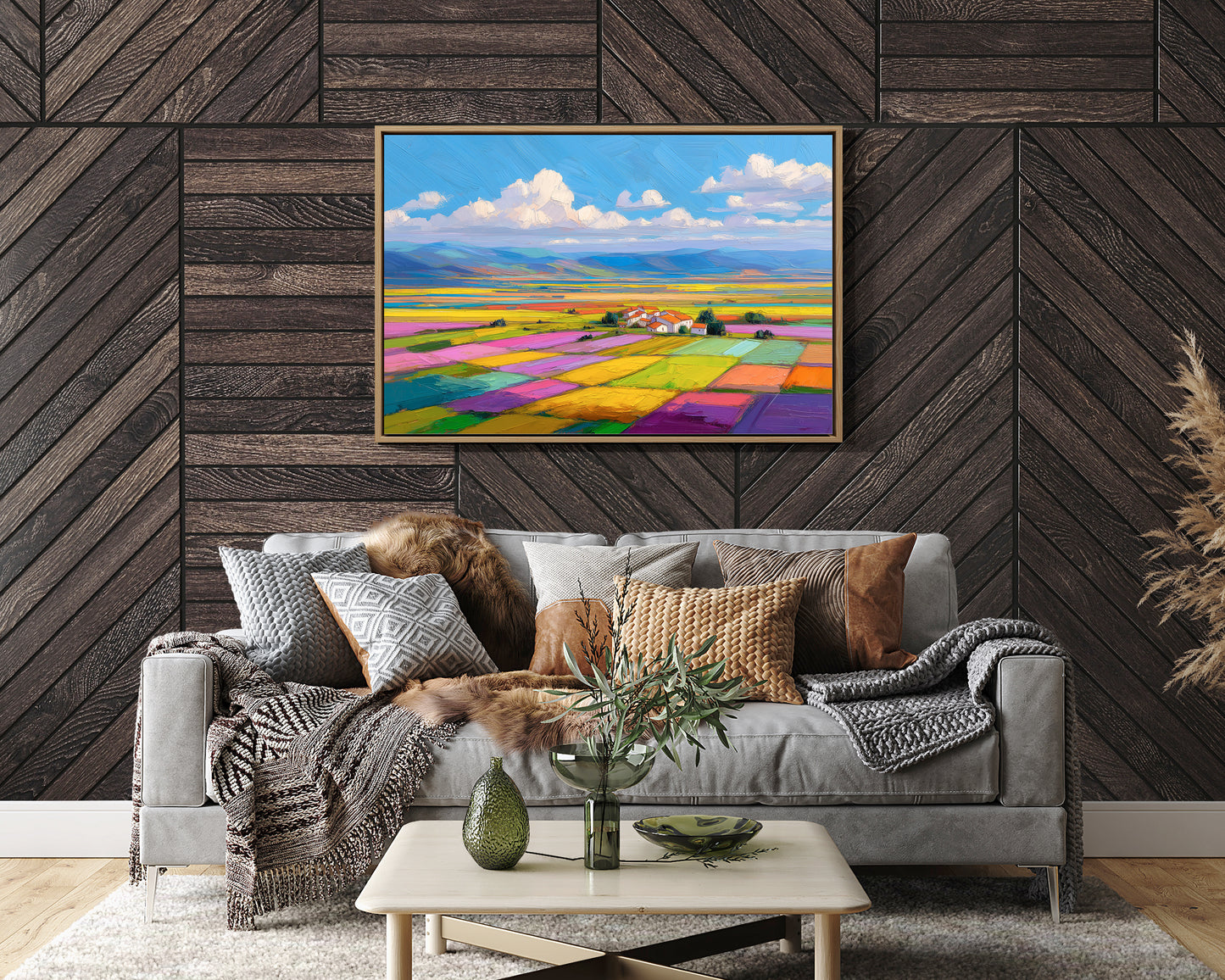 Patchwork Fields Dance In Spring