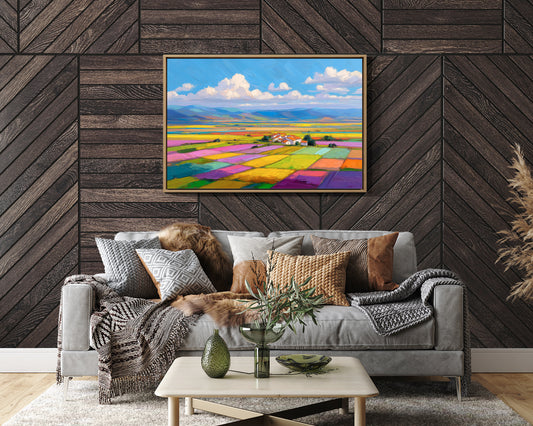 Patchwork Fields Dance In Spring