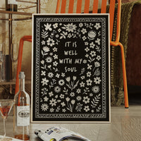 It Is Well With My Soul Floral Print