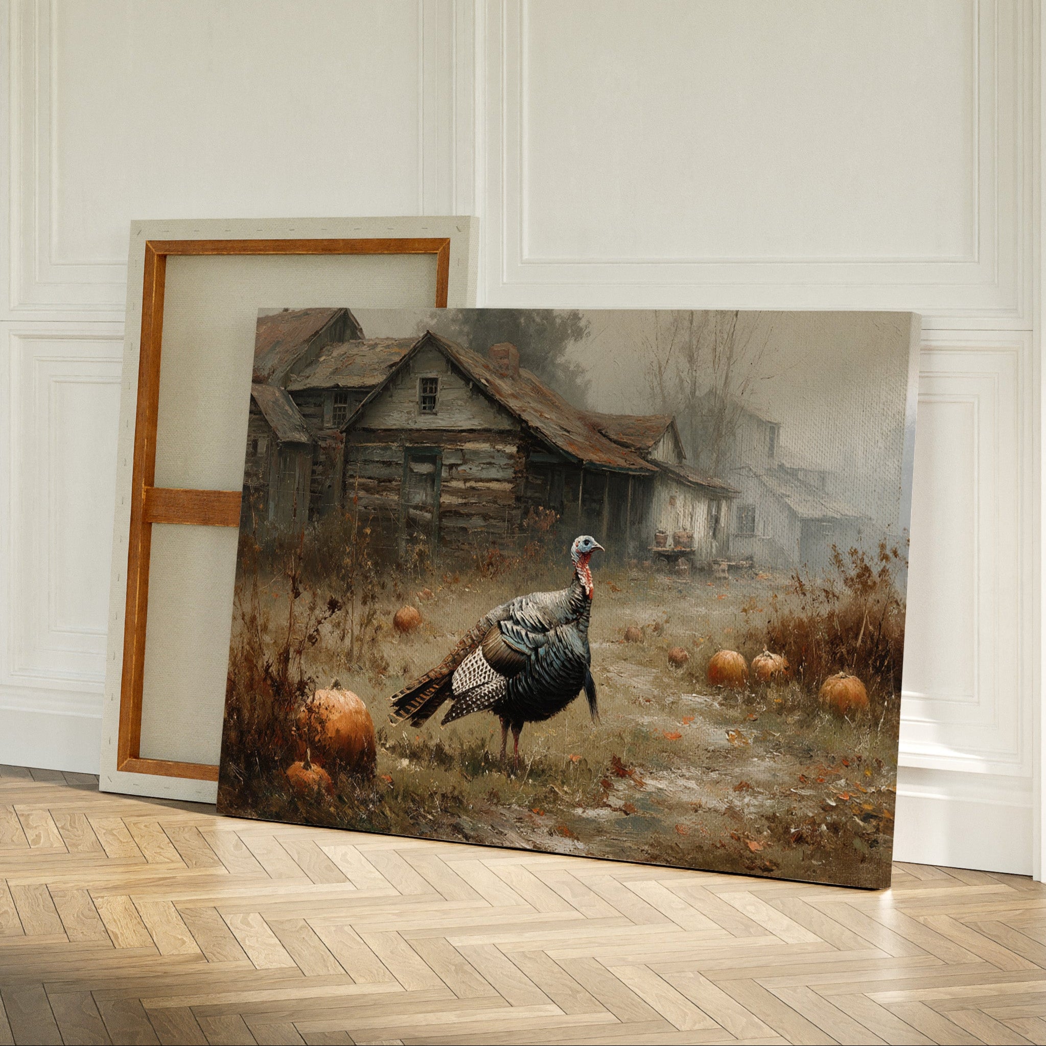 Wild Turkey's Autumn Farmhouse Patrol