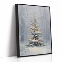 Golden Lights in Winter Silence