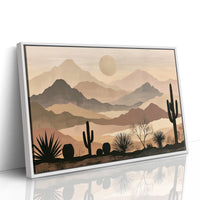 Layered Desert Peaks at Dawn