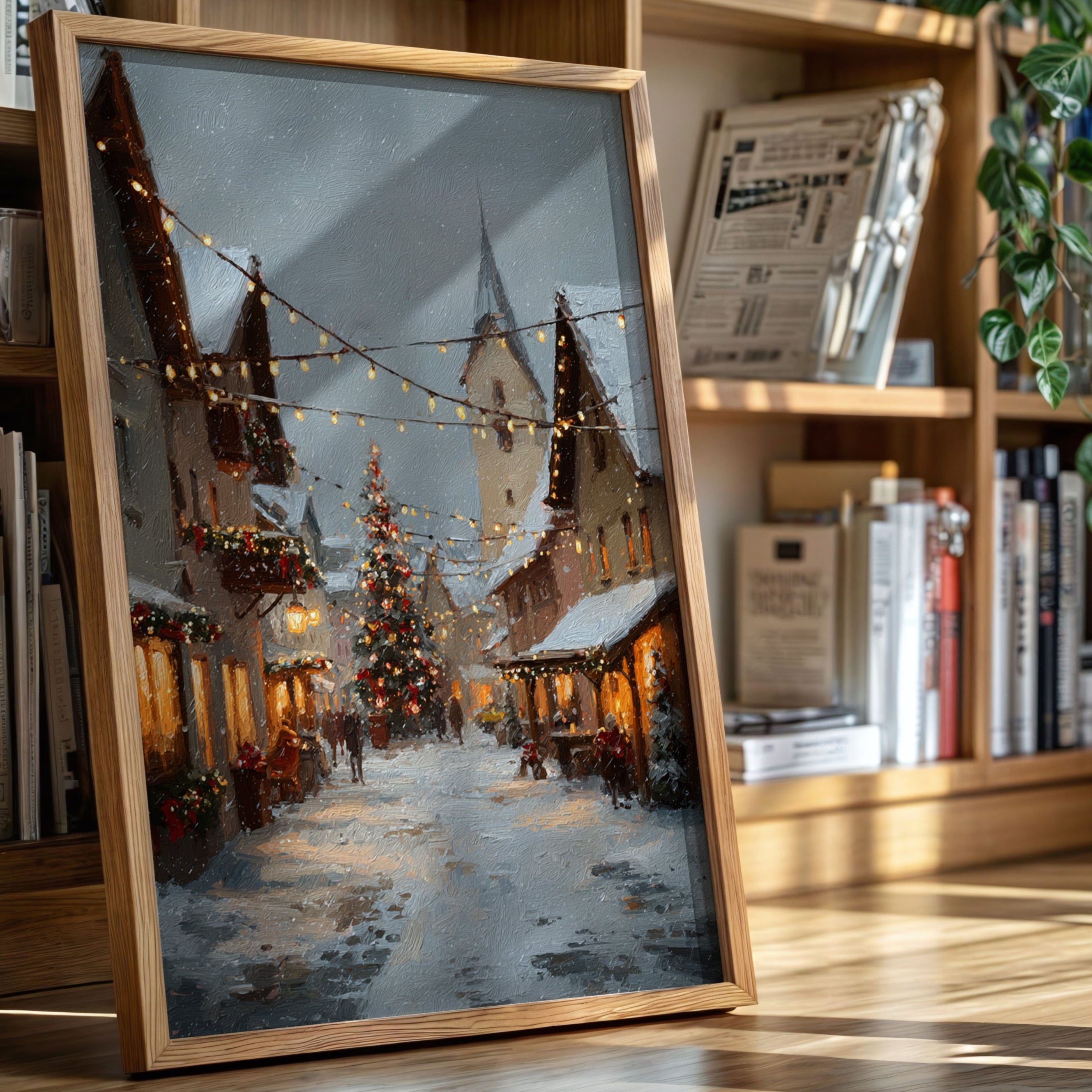 Twinkling Lights and Frosted Streets