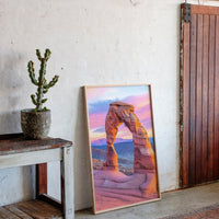 Delicate Arch at Dusk in Painted Sky