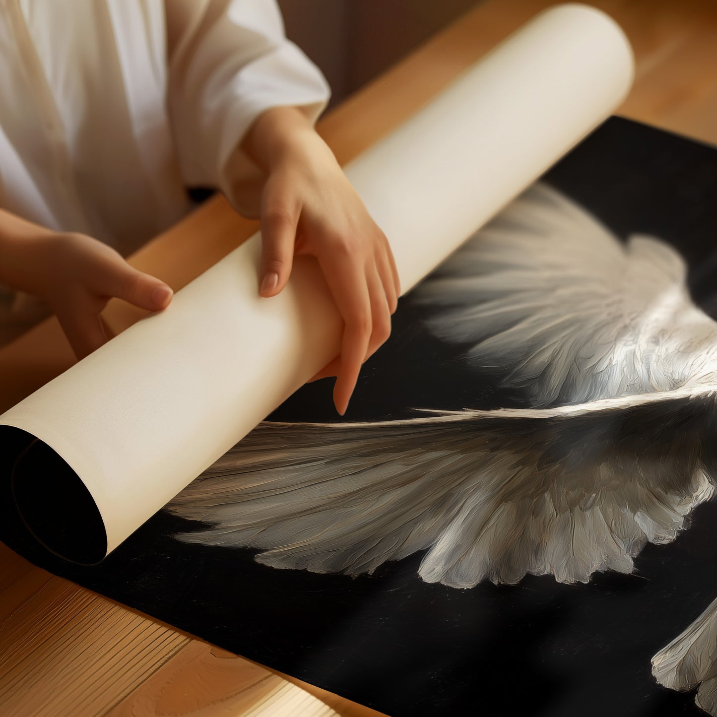 Flight Against Midnight's Canvas