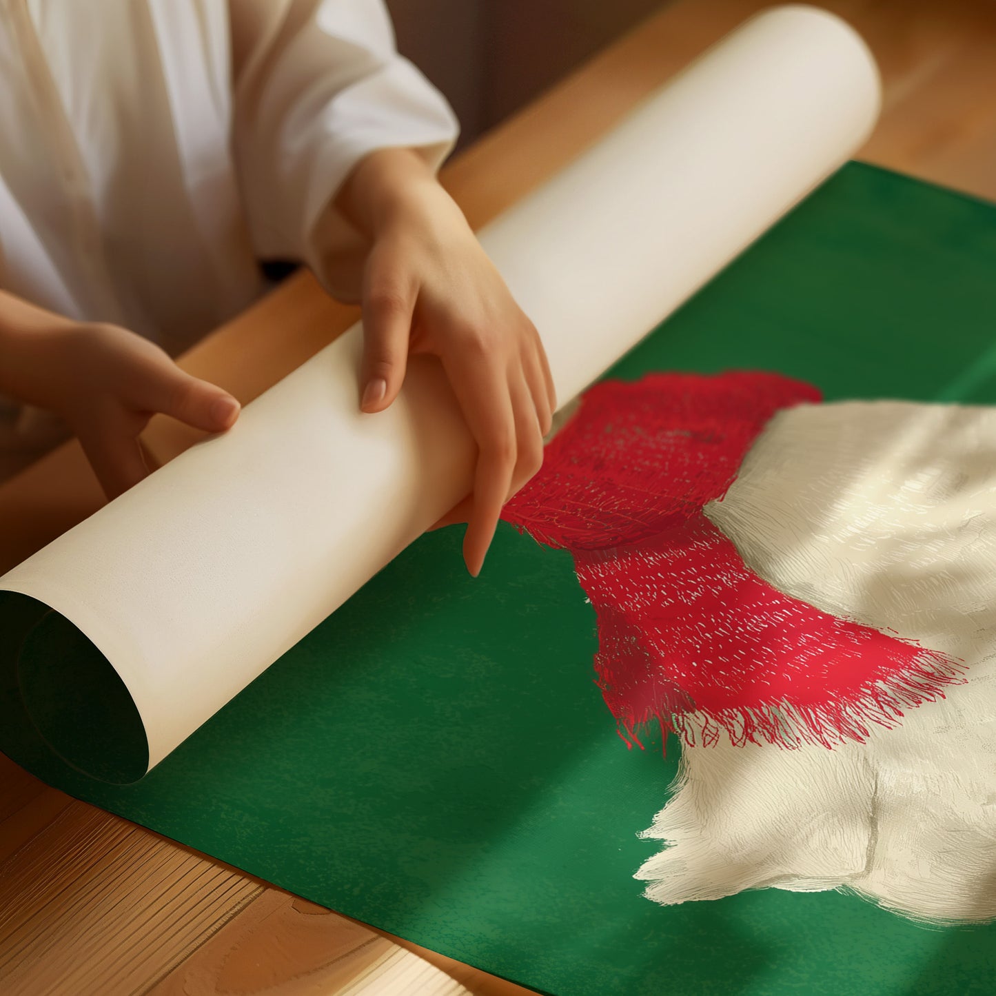 Festive Duck Wears Winter Woolens