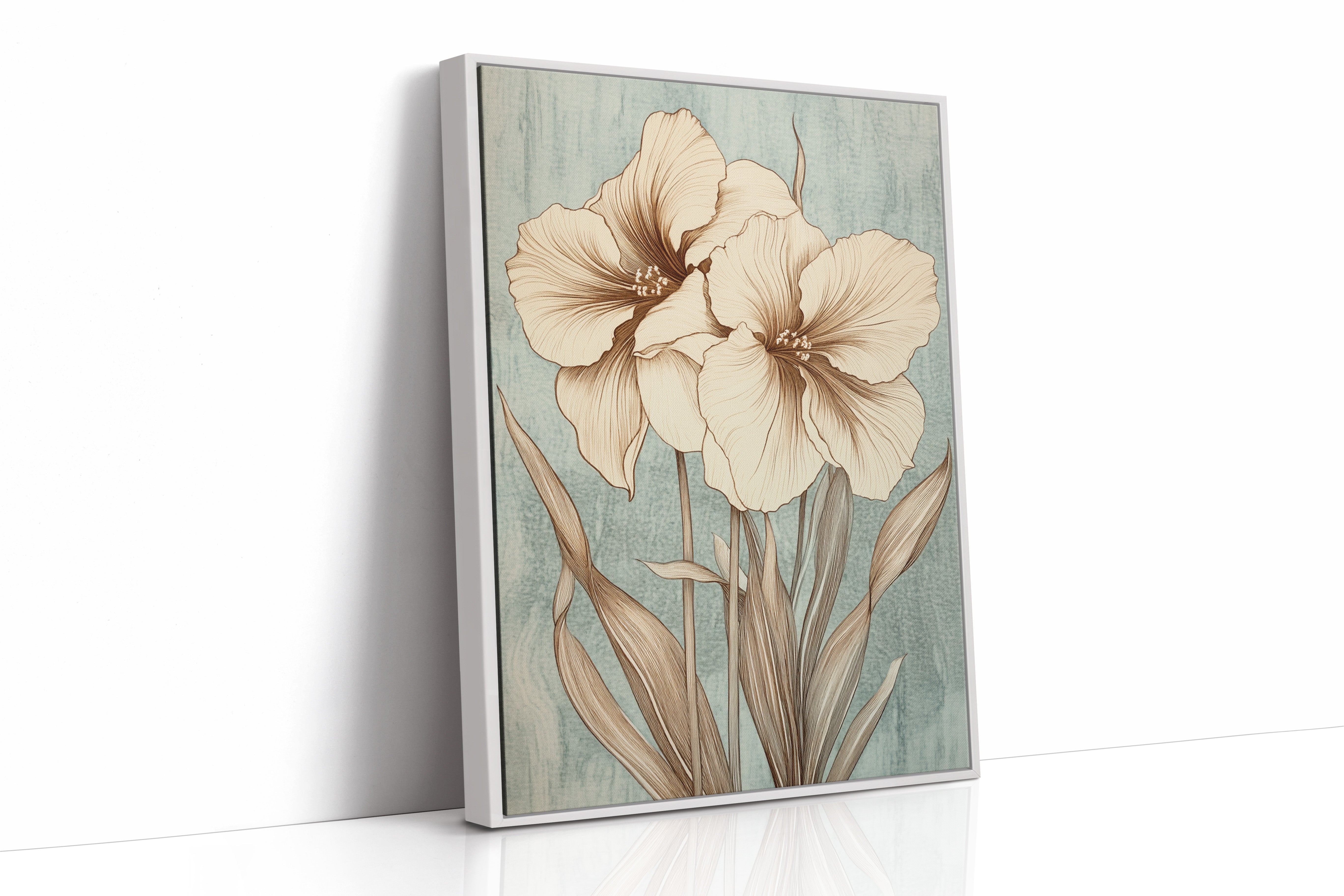 Sepia Petals Against Morning Mist
