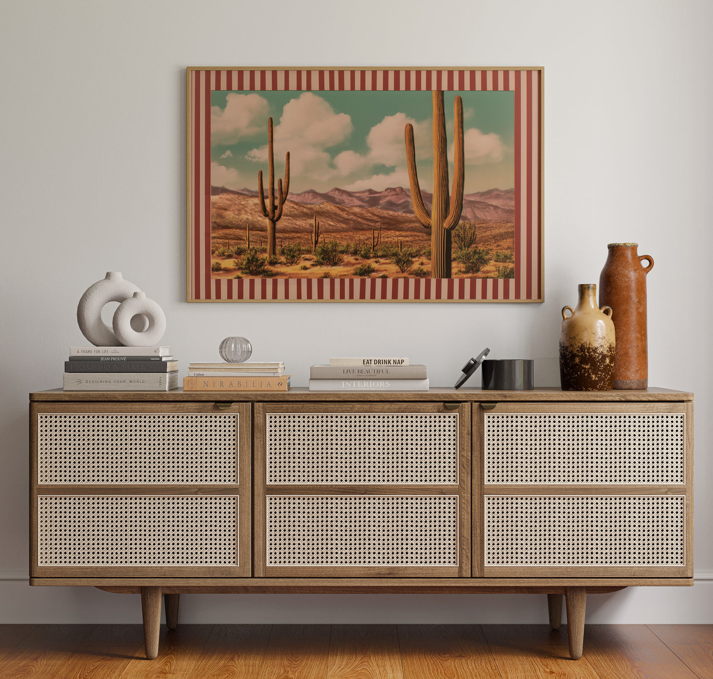 Saguaros Dance Under Turquoise Horizons