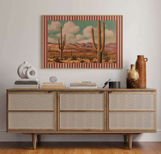 Saguaros Dance Under Turquoise Horizons