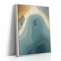 Solitude Adrift in Turquoise Canyons