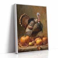Harvest Pride Among Autumn Pumpkins