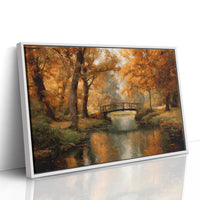 Amber Bridge Over Tranquil Waters