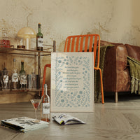 The Lord Bless You Floral Scripture Print