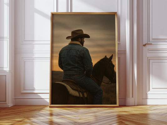 Cowboy at Dusk