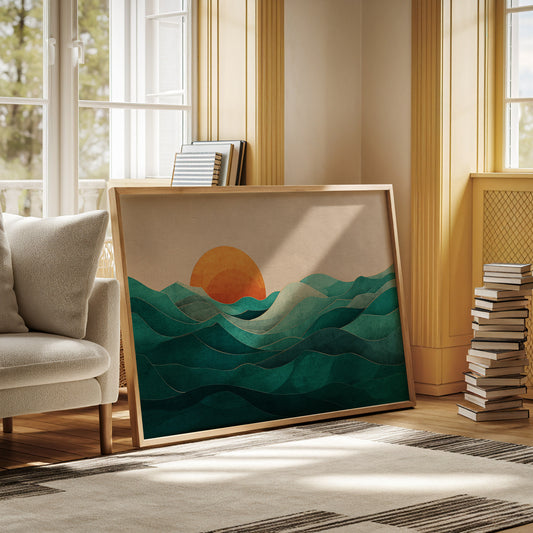 Sunset Over Whispering Waters