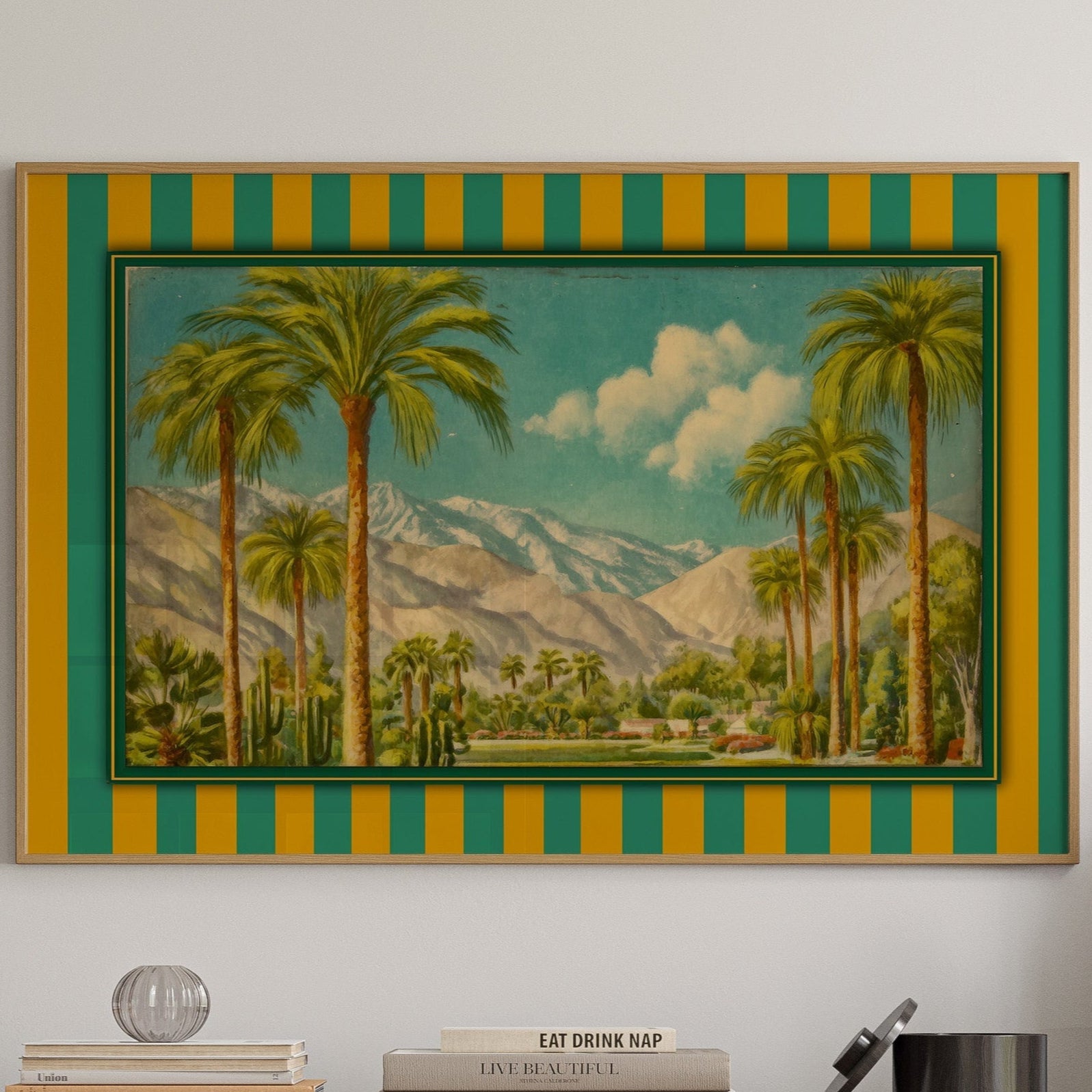 Palms Bow To Mountain Majesty
