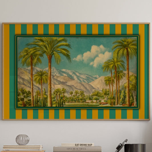 Palms Bow To Mountain Majesty