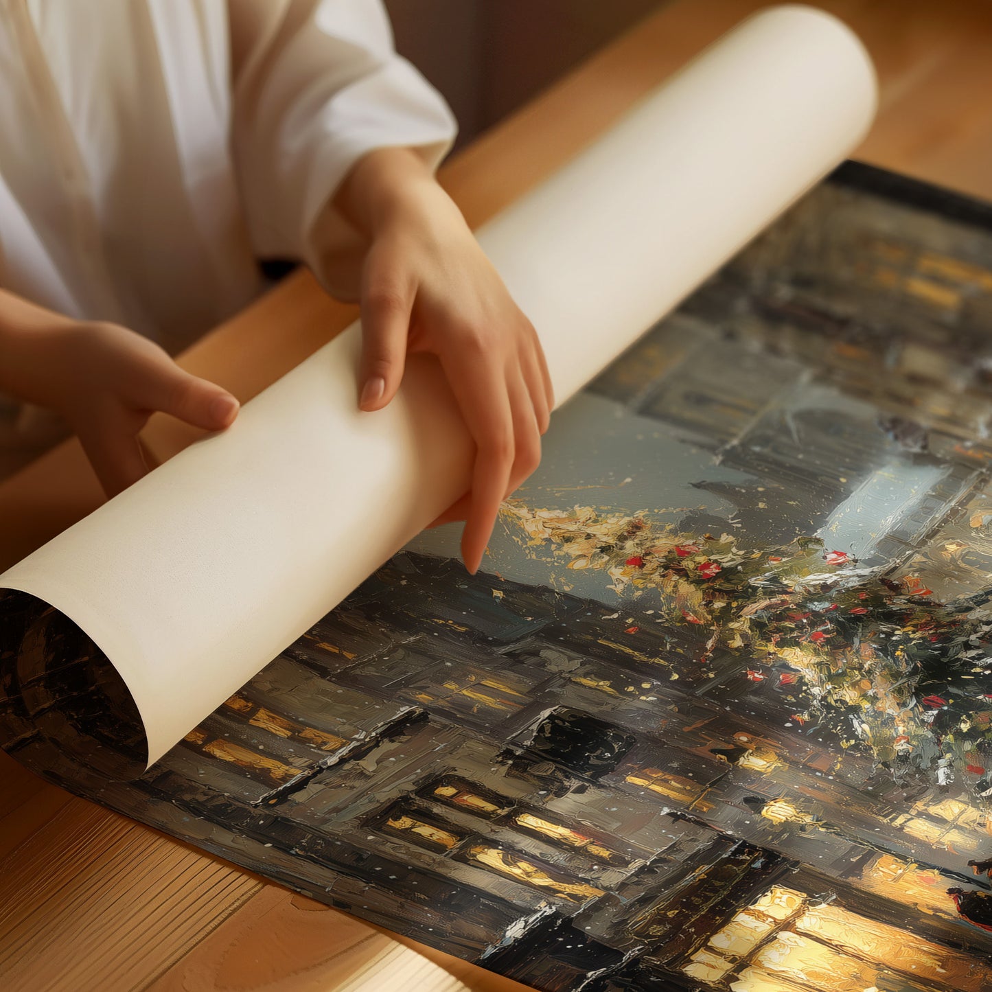 Snow Falls On Cathedral Square