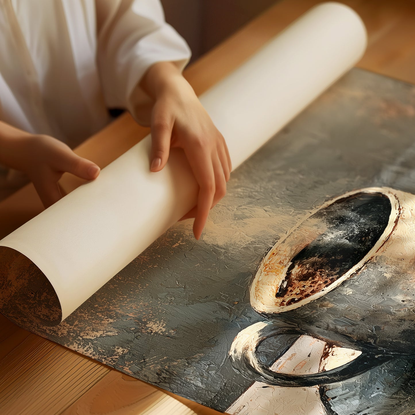 Weathered Brew: A Rustic Coffee Still Life