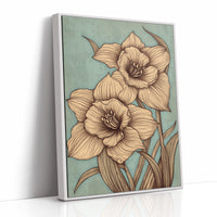 Daffodils Draw Lines In Spring