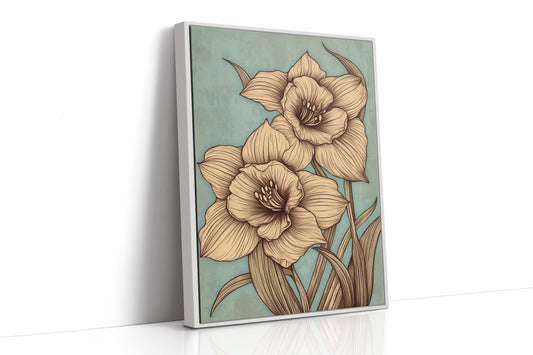 Daffodils Draw Lines In Spring