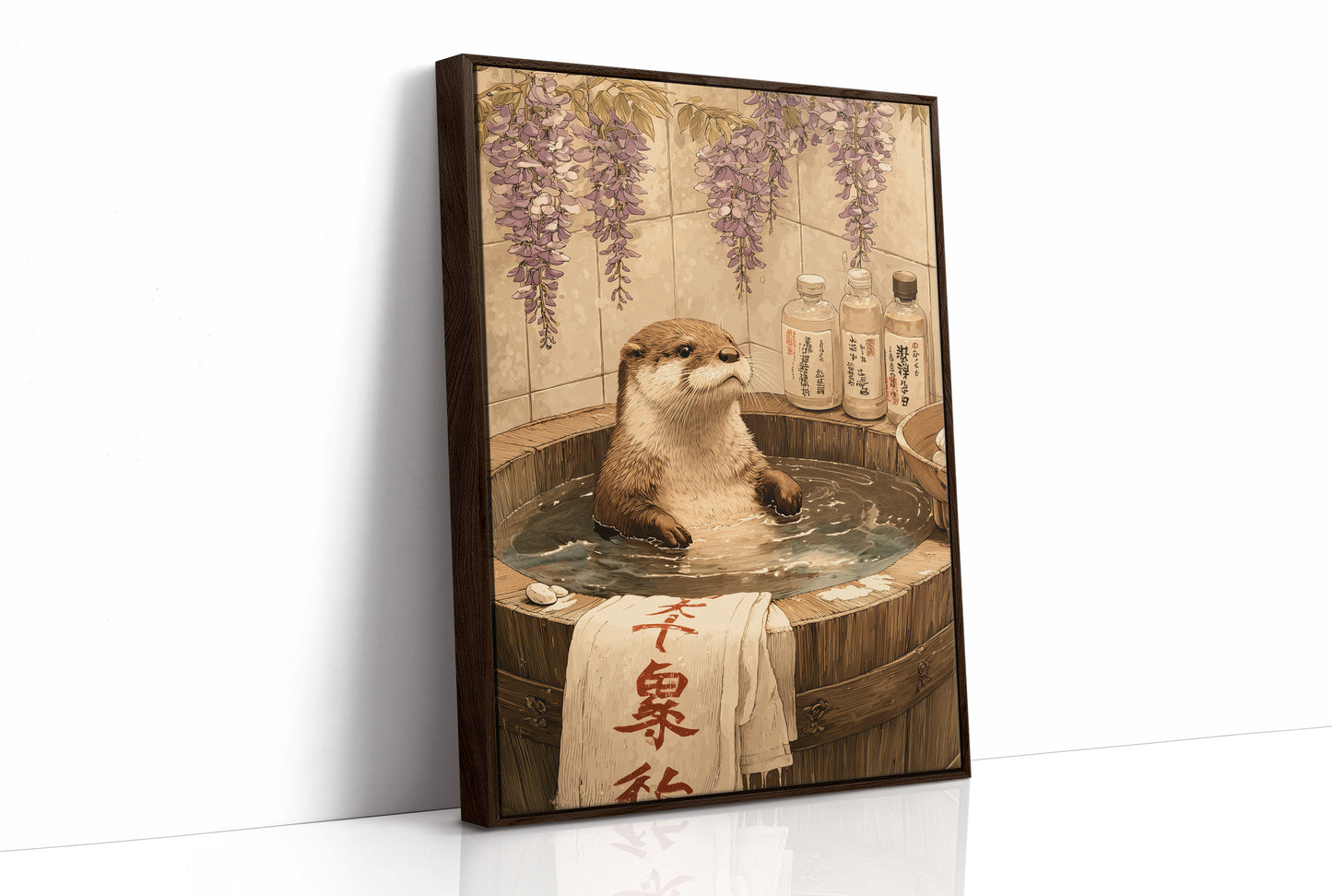 Otter's Bath Under Wisteria Blooms