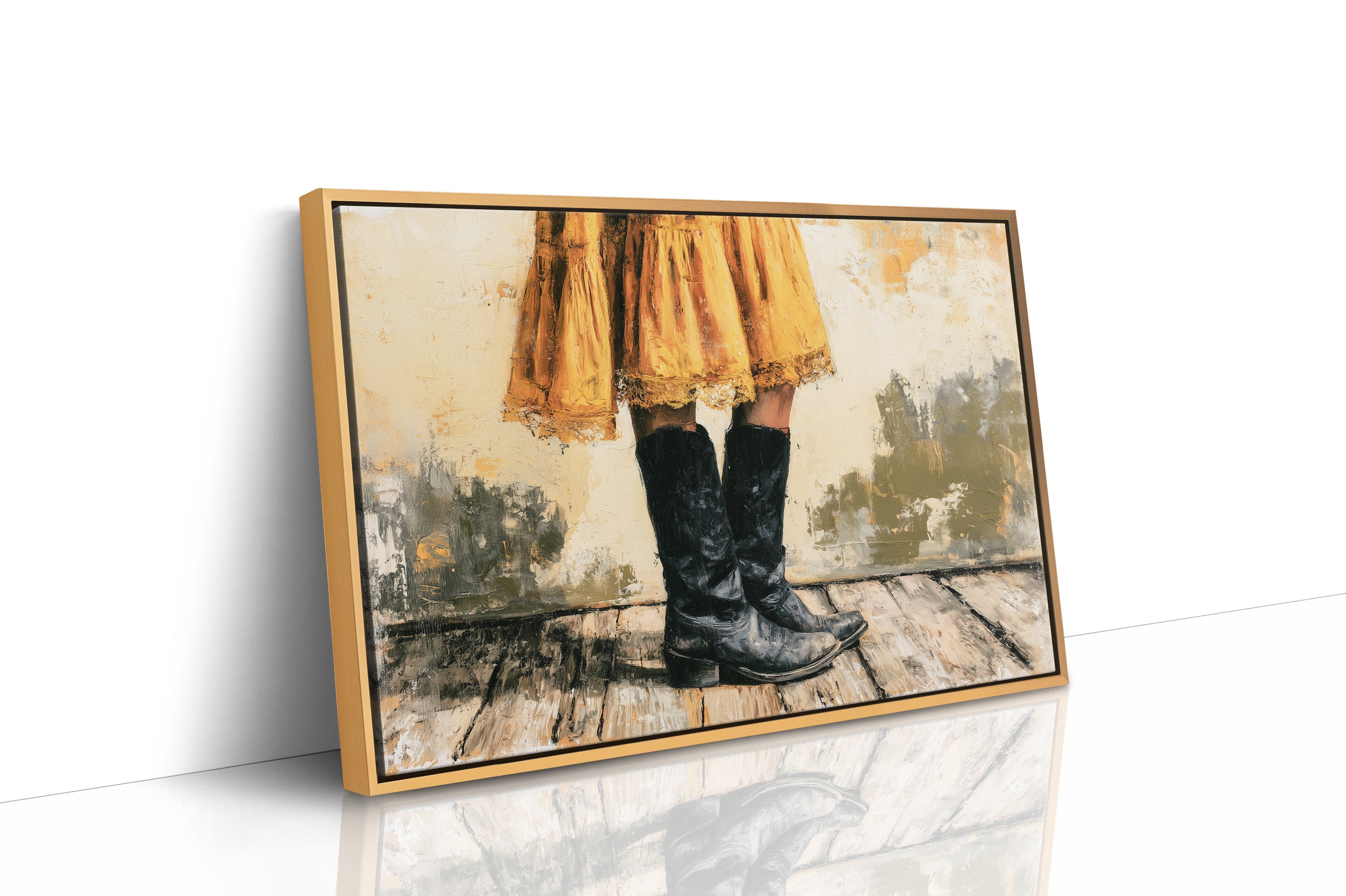 Marigold Skirt, Midnight Boots