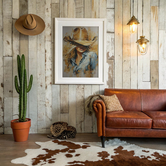 Golden Hour Cowgirl - Western Romance Portrait
