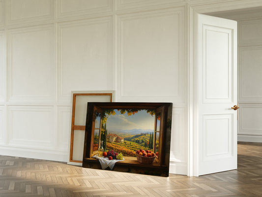 Autumn's Bounty Through Tuscan Windows