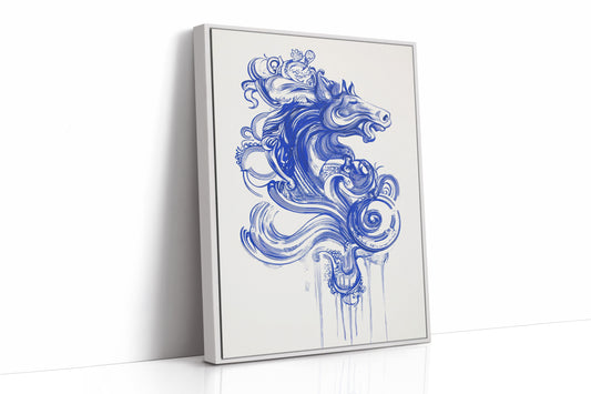Wild Horses Dance In Indigo