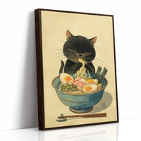 Midnight Ramen With Curious Cat