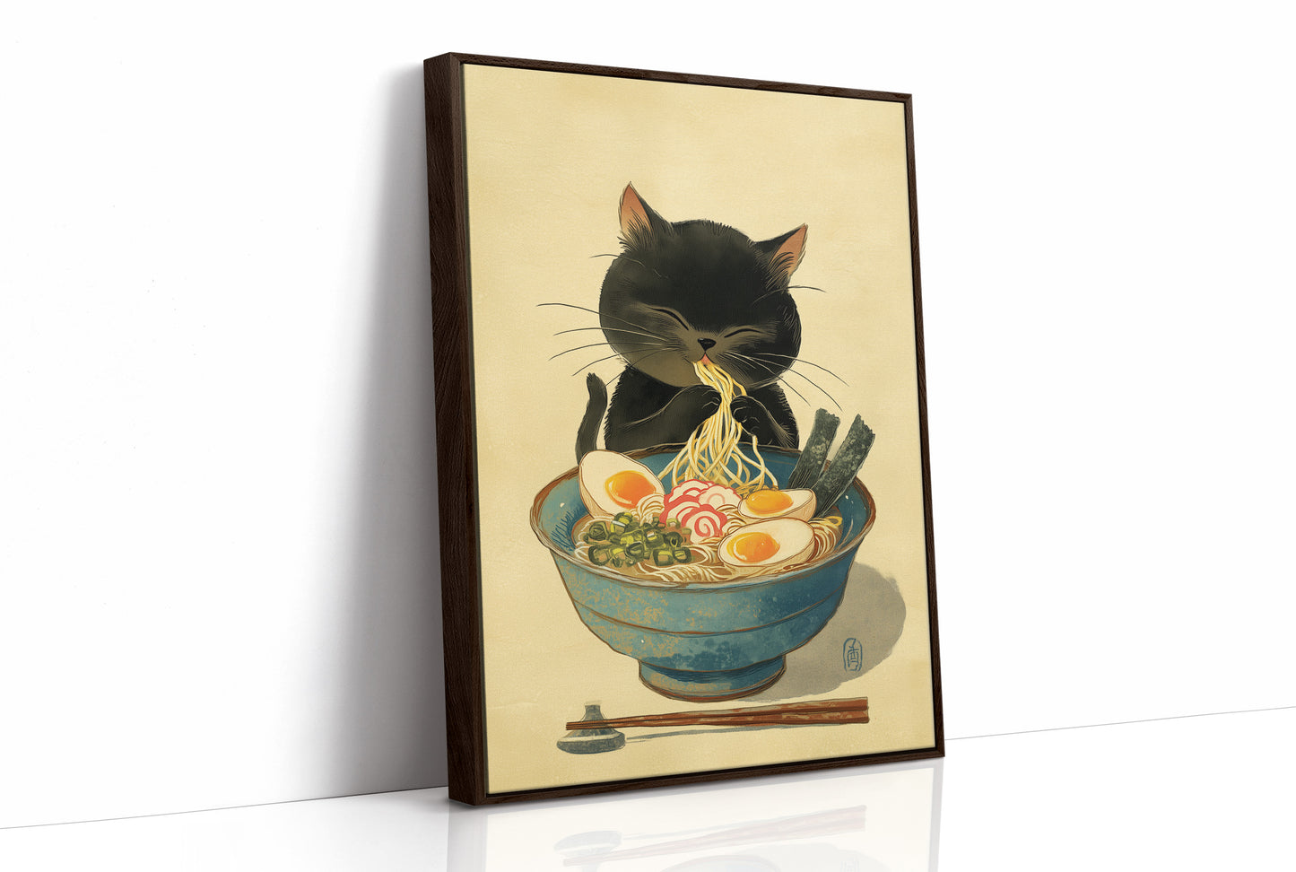 Midnight Ramen With Curious Cat