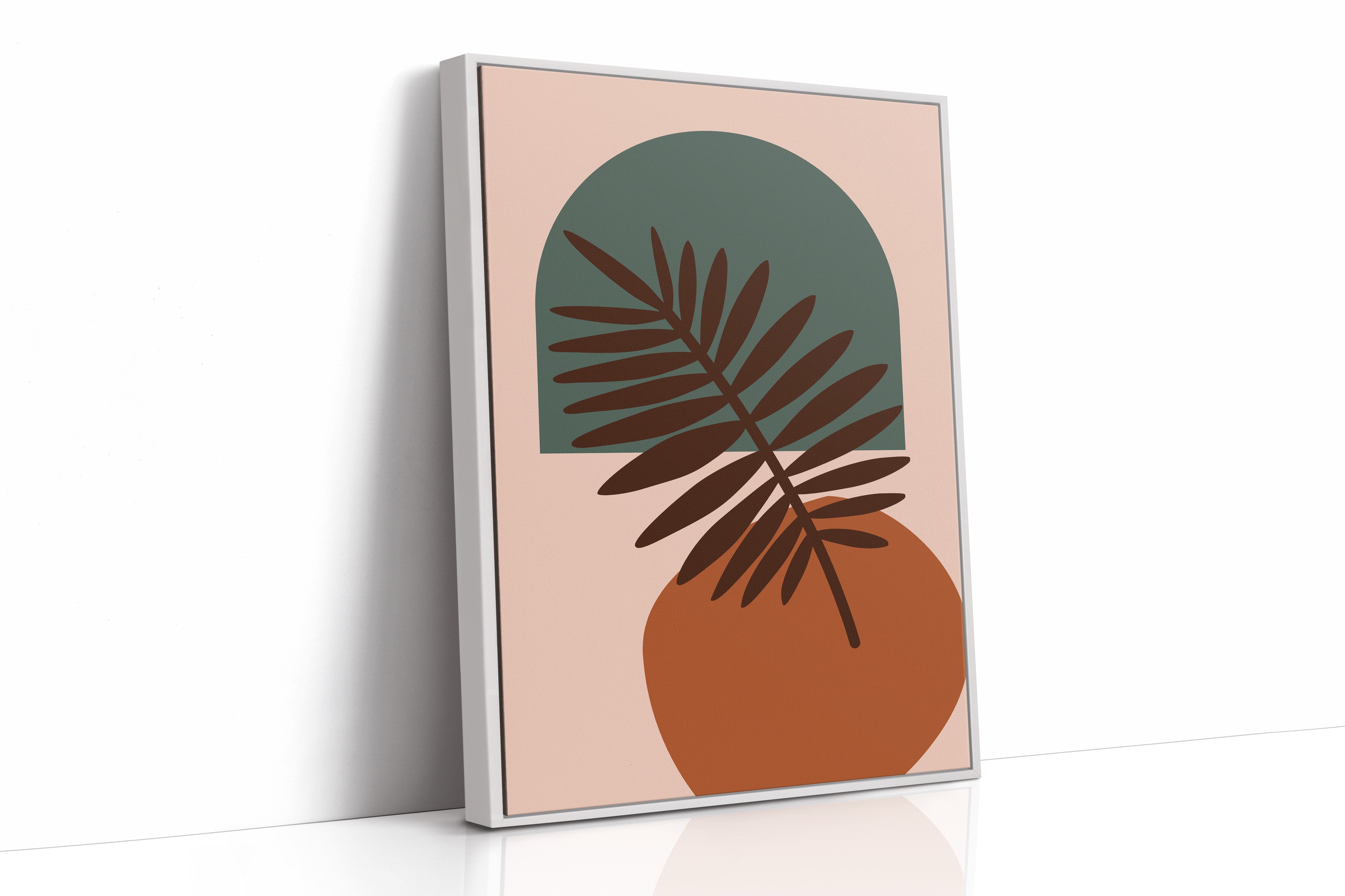 Foliage Dances Against Soft Canvas