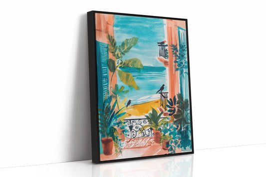 Balcony Echoes of Sunlit Shores
