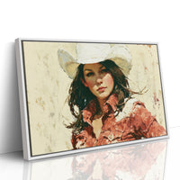 Close-Up Coral Shirt Cowgirl