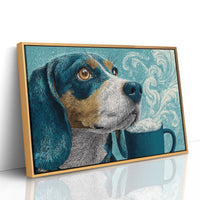 Beagle and the Steaming Mug