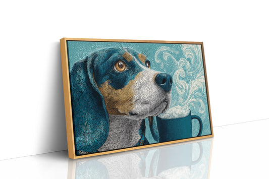 Beagle and the Steaming Mug