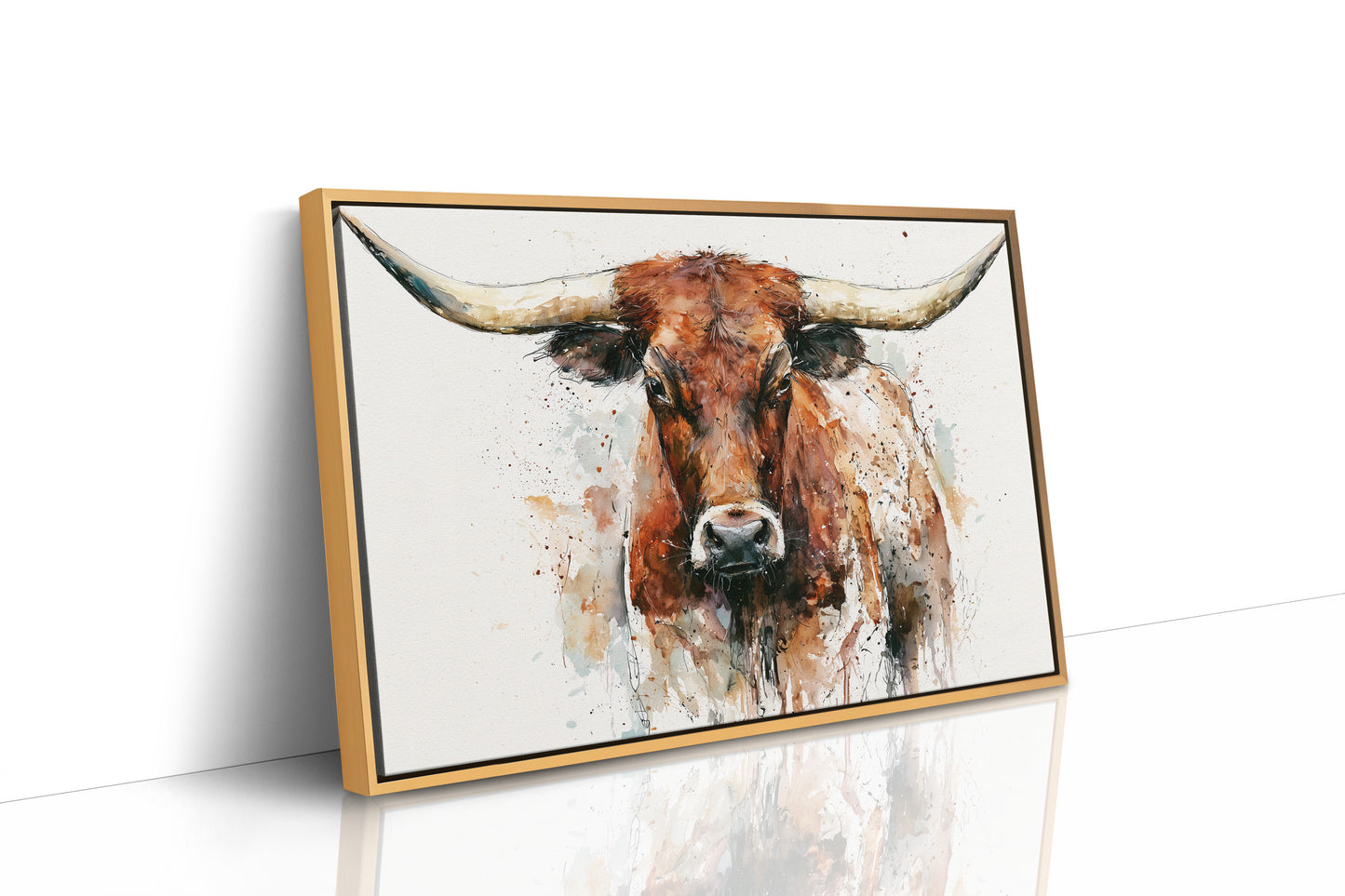 Longhorn in Ink and Rust